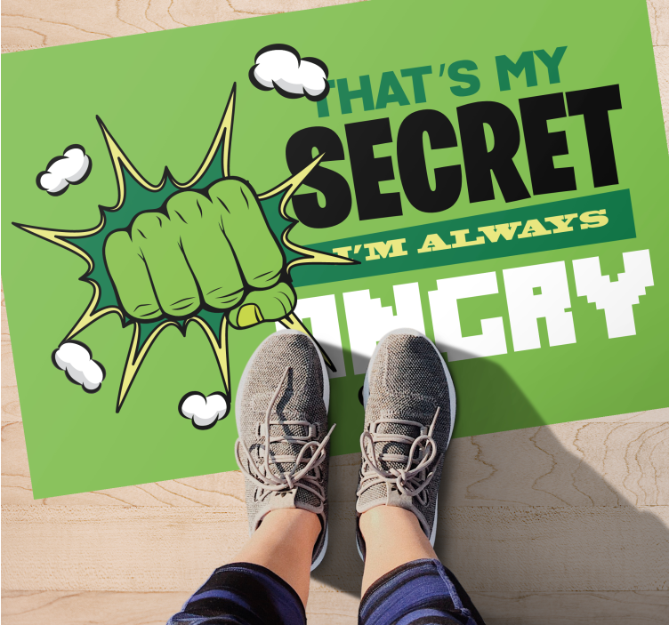 Jeg er alltid sint Vinyl teppe flere barn - Tenstickers