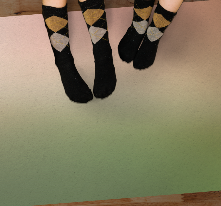 "kawaii" stil pastell ombre effekt vinyl teppe moderne - Tenstickers