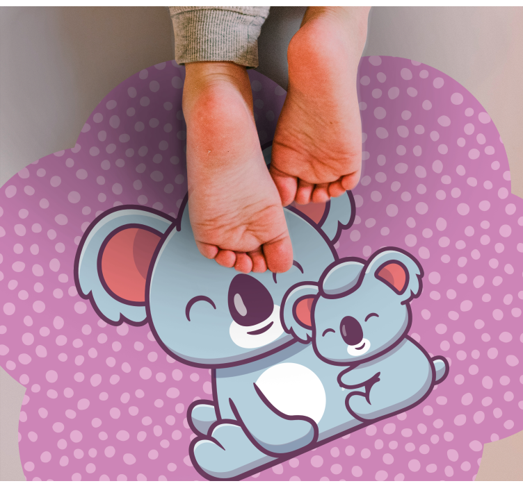 Koala familie design vinyl teppe spedbarn - Tenstickers