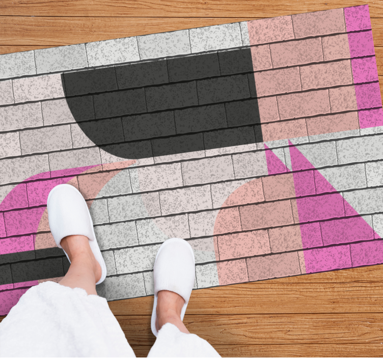 Konseptuelle fargesegmenter vinyl teppe geometrisk - Tenstickers