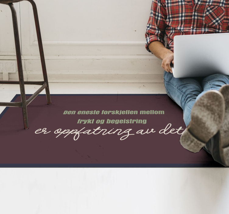 Kontor glede tekst tilpasset vinyl teppe - Tenstickers