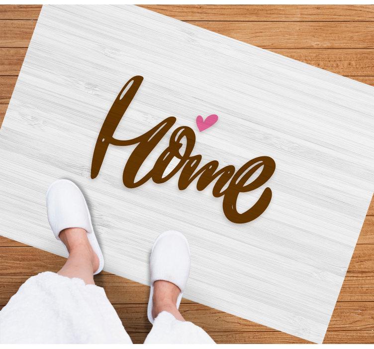 Trehus med hjerte vinyl teppe mottak - Tenstickers