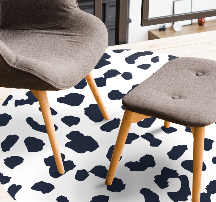 Kuskinnmønstret design vinyl teppe dyreavtrykk - Tenstickers