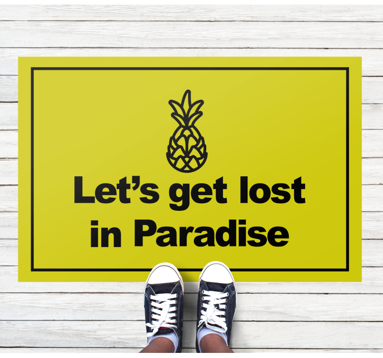 Let's get lost in paradise sitat vinylteppe - Tenstickers