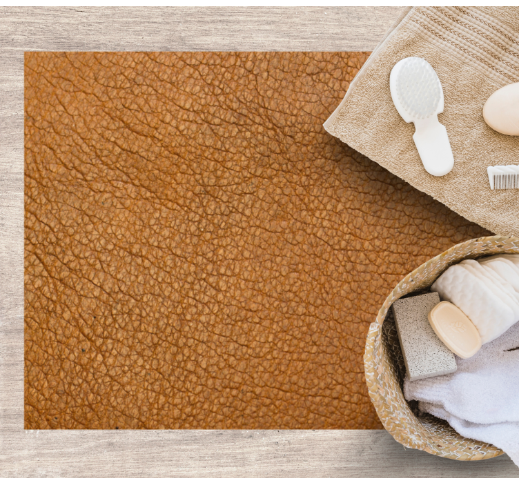 Lærlignende overflate vinyl teppe tekstur - Tenstickers