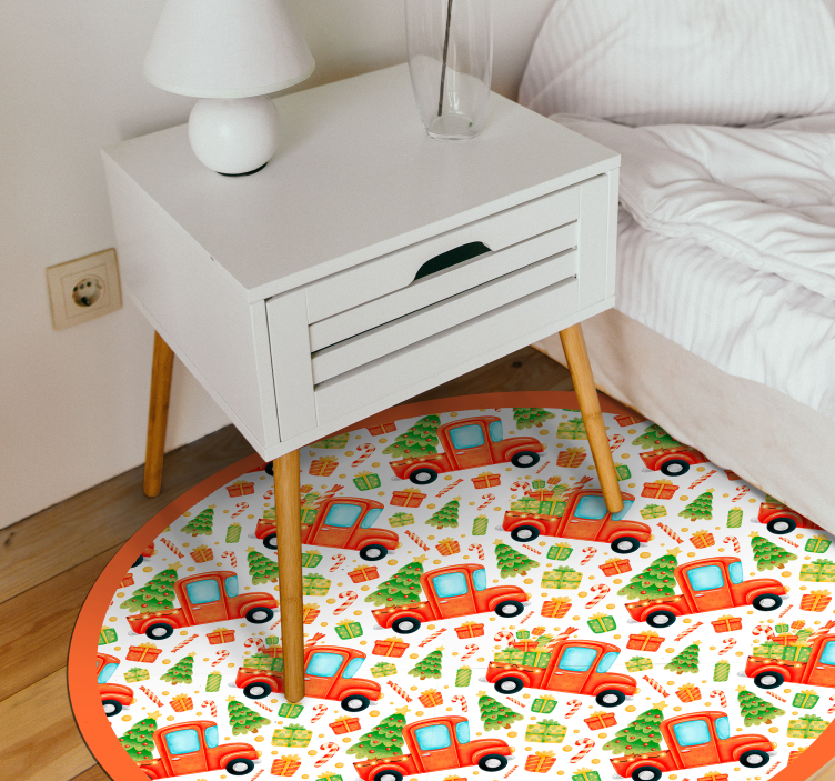 Leken transportsirkel Vinyl teppe flere barn - Tenstickers