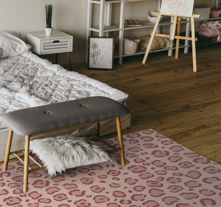 Leopardprikker vinyl teppe dyreavtrykk - Tenstickers