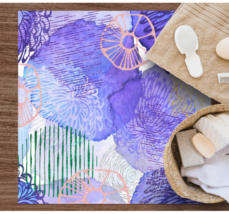 Lilla abstrakt bakgrunn vinyl teppe ungdom - Tenstickers