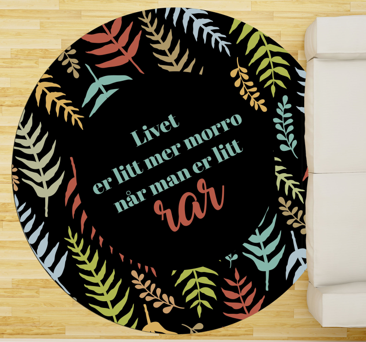 Livet er morro når man er rar vinyl teppe - Tenstickers