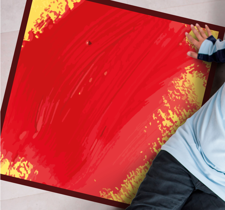 Livlig fargesprut vinyl teppe moderne - Tenstickers