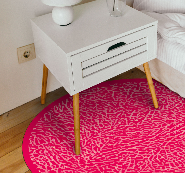 Livlig rosa design vinyl teppe tekstur - Tenstickers