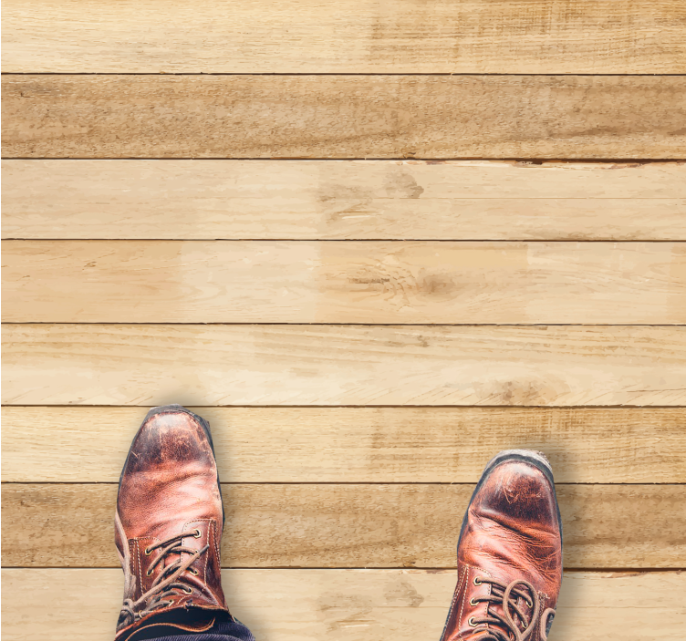 Lyse treplanker vinyl teppe tre - Tenstickers