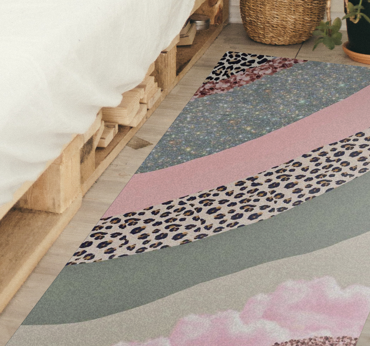 Magiske striper med trykk striper teppe - Tenstickers