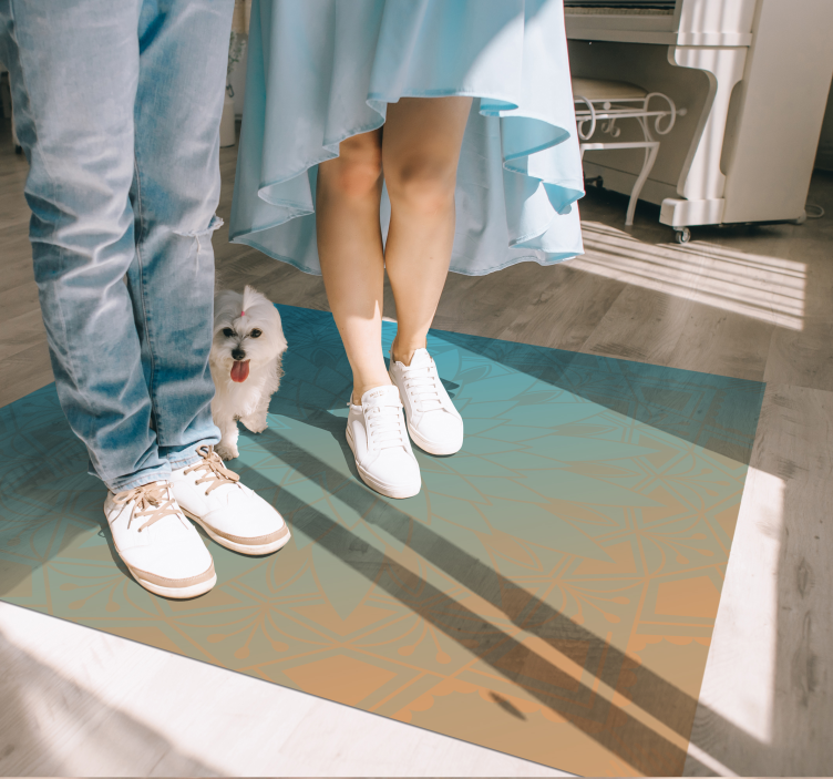 Mandala gradient vinyl teppe mandala - Tenstickers