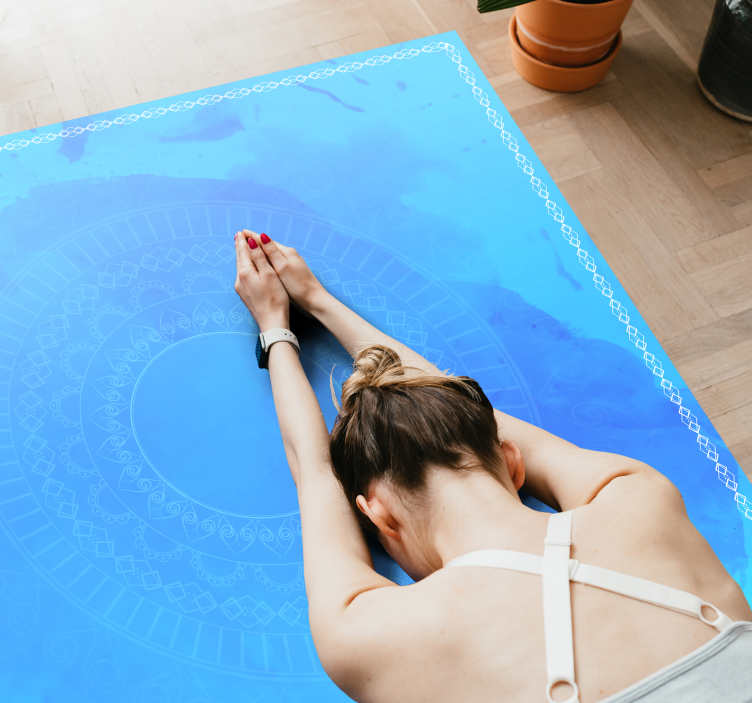 Mandala meditasjonssirkel vinyl teppe mandala - Tenstickers