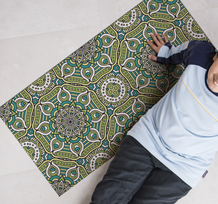 Mandala mønstret vinyl teppe mandala - Tenstickers