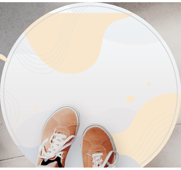 Milde bølgemotiver vinyl teppe minimalistisk - Tenstickers