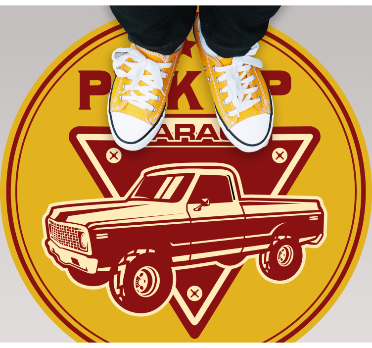 Moderne pick up truck stue vinyl teppe - Tenstickers