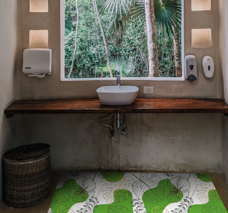 Monstera etterlater seg vinylteppe i stuen - Tenstickers