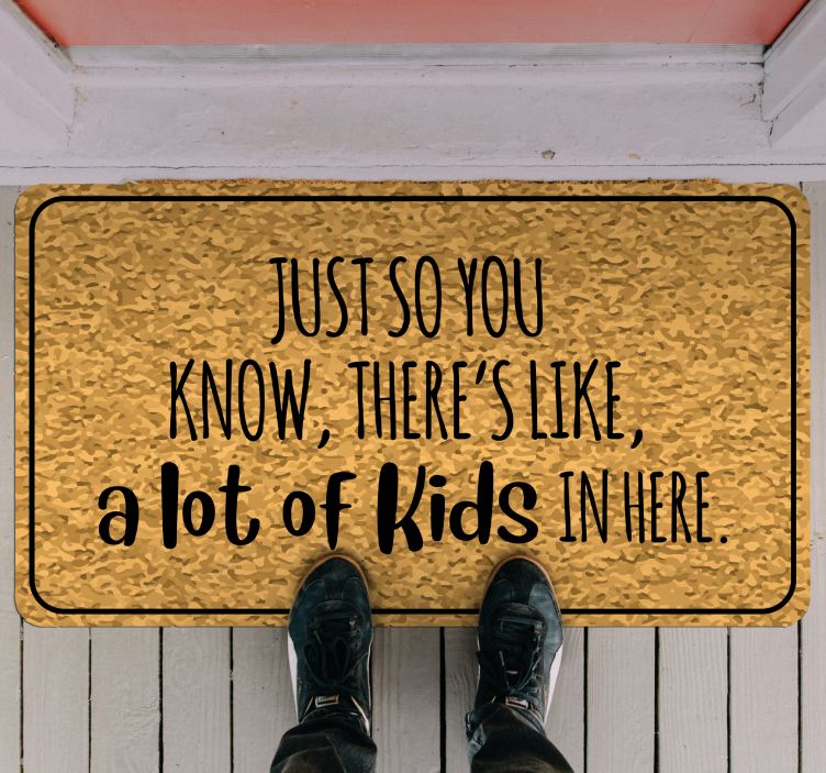 Morsomme barn tekst tilpasset vinyl teppe - Tenstickers