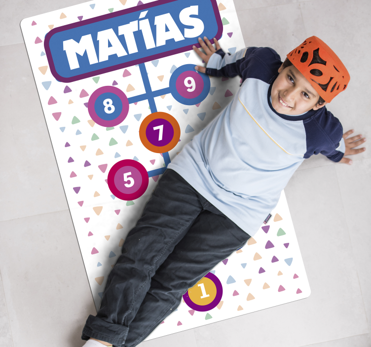 Morsomt, tilpassbar humle-spill vinylteppe - Tenstickers