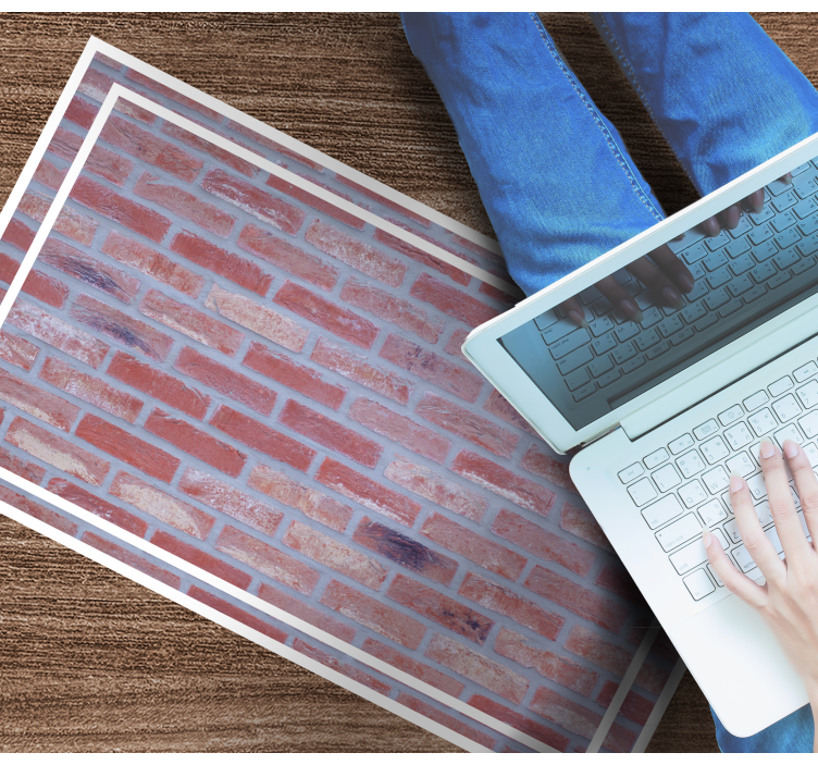 Mursteinsmønster Vinyl teppe steiner - Tenstickers