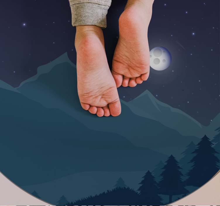 Nattehimmel natur vinylteppe - Tenstickers