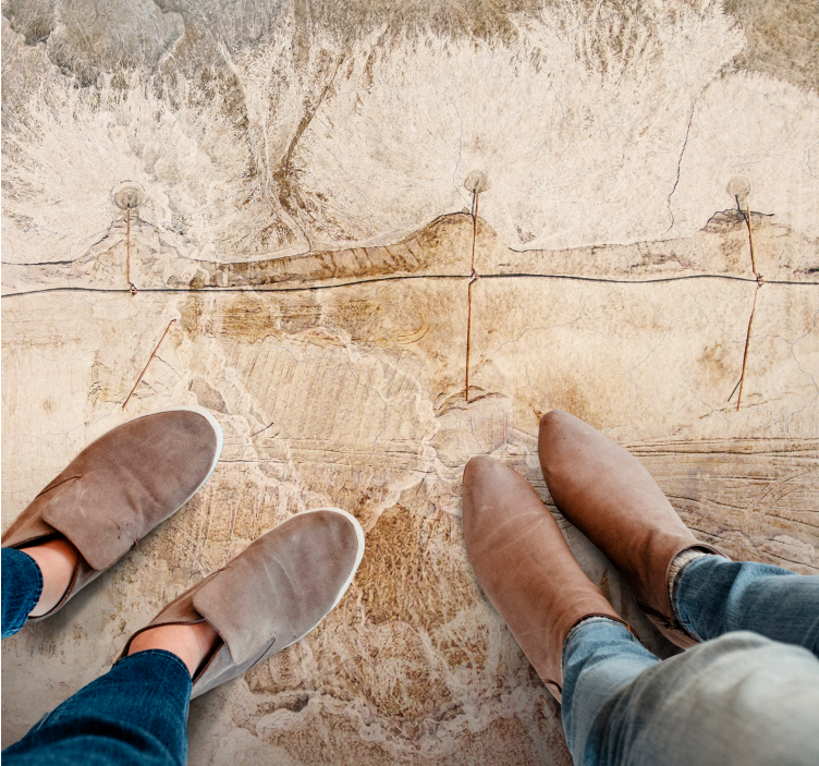 Naturlige teksturer jordfarger tekstur vinyl teppe - Tenstickers