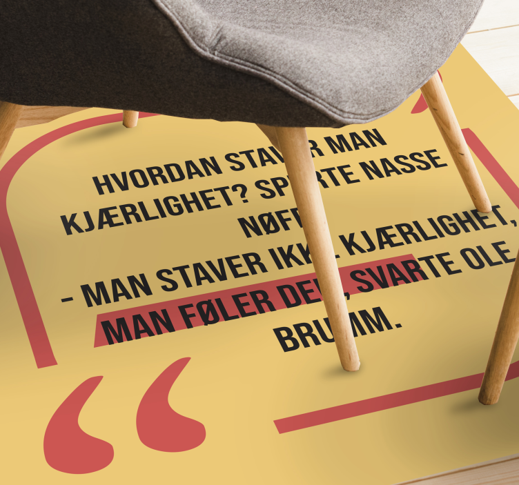 Norsk sitat hvordan stave kjærlighet tilpasset vinyl teppe - Tenstickers