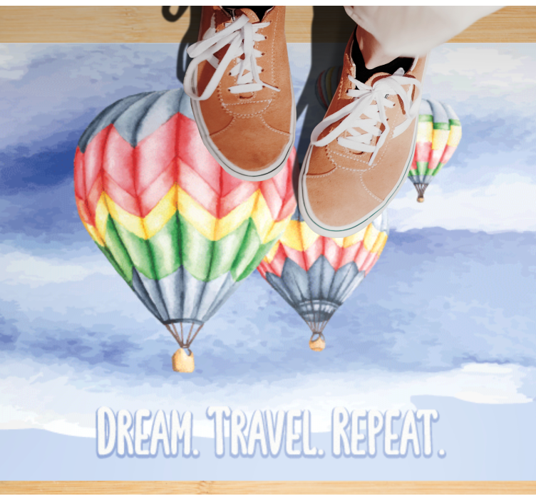 ønskereisen gjentar seg vinyl teppe minimalistisk - Tenstickers