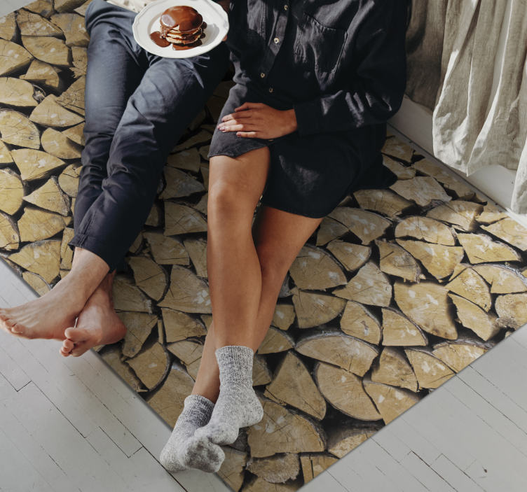 Original treeffekt 3d planker vinyl teppe - Tenstickers