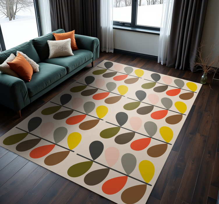 Orla kiely moderne vinylteppe - Tenstickers