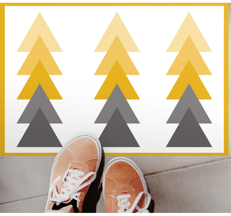 Peker piler abstrakt kunst vinyl teppe geometrisk - Tenstickers