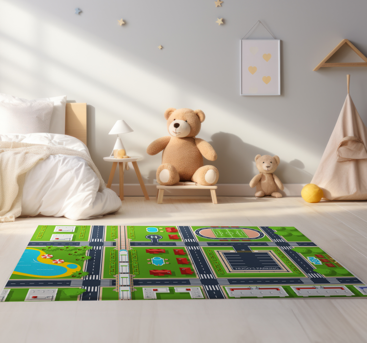 Fantastisk personaliserbar parkeringsvinylteppe - Tenstickers