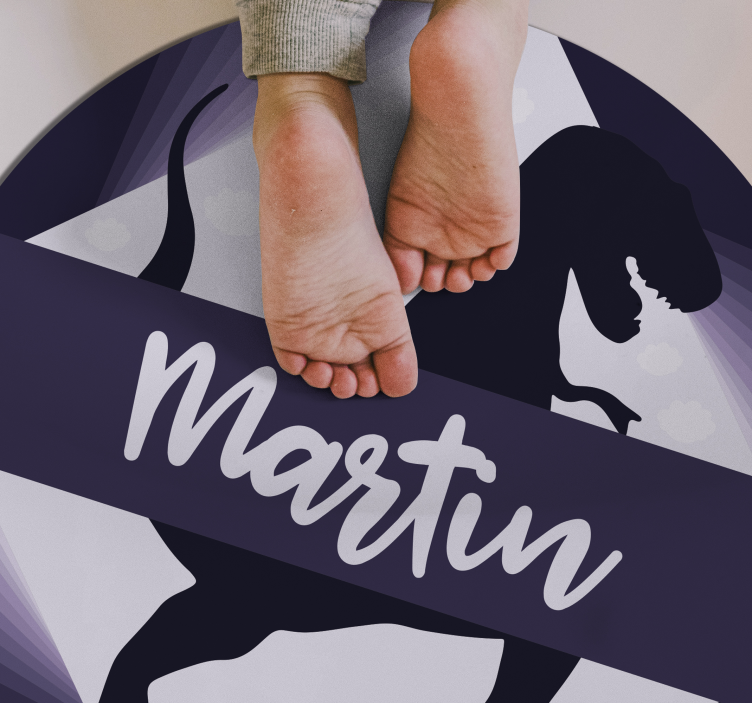 Personlig kult dinosaur vinylteppe - Tenstickers