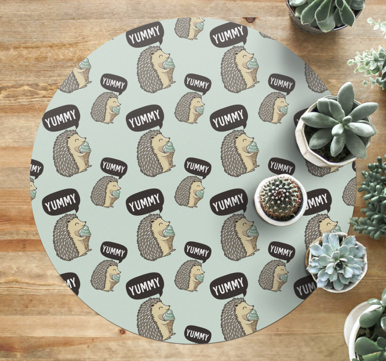Pinnsvin glede vinyl teppe spedbarn - Tenstickers