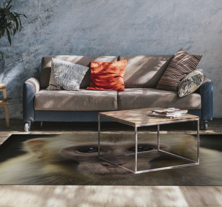 Realistisk ape vinyl teppe dyr - Tenstickers