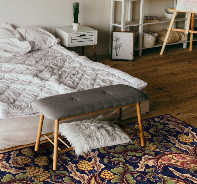 Realistisk paisley illustrasjon stue teppe - Tenstickers