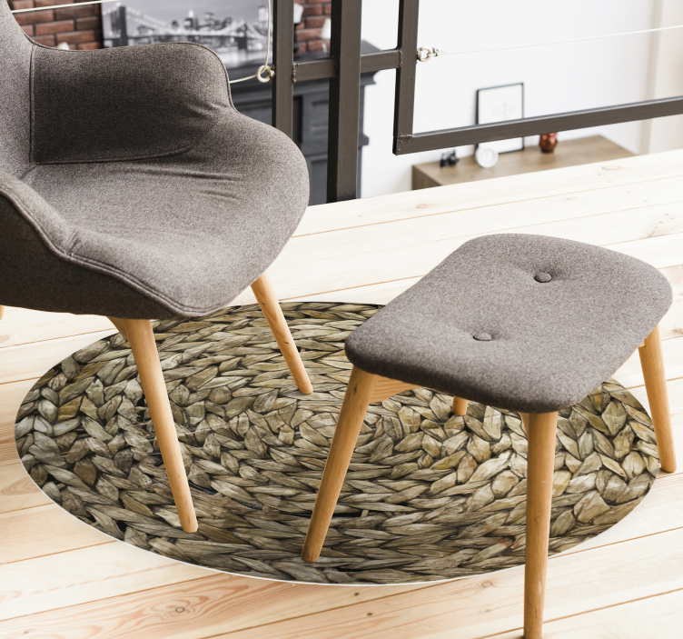 Tau imitasjon vintage vinyl tepper - Tenstickers