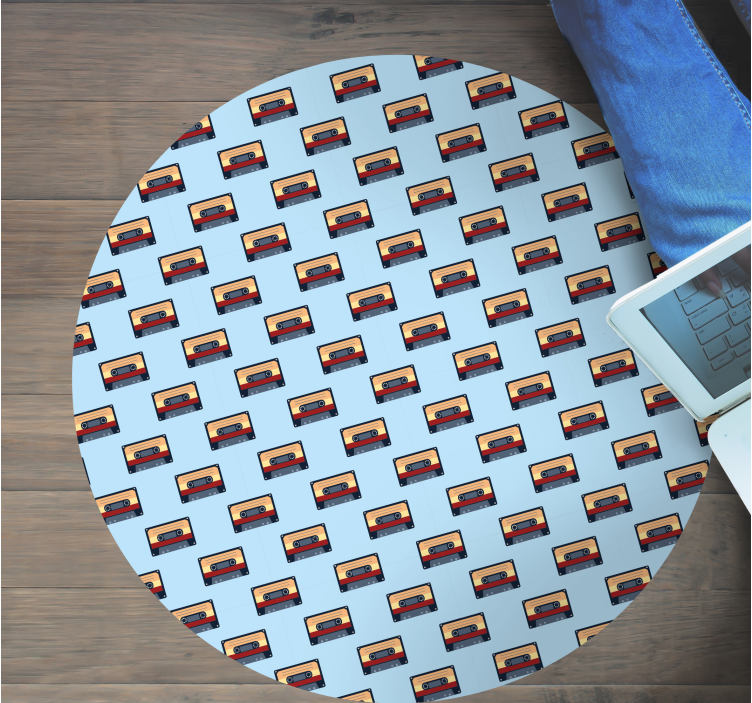 Vinyl teppe vintage retro kassett konsept - Tenstickers