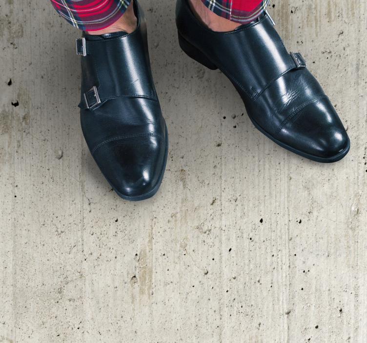 Grunge betongmateriale vintage vinyl teppe - Tenstickers