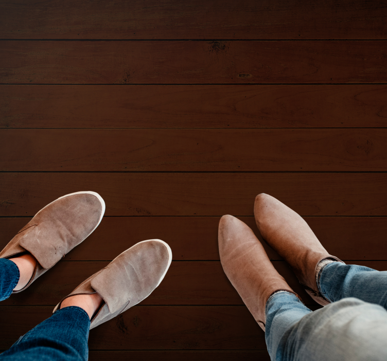 Mørk brun tekstur vinyl teppe tre - Tenstickers