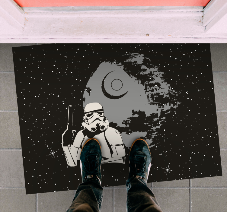 Romstormtrooper-scene Vinyl teppe flere barn - Tenstickers