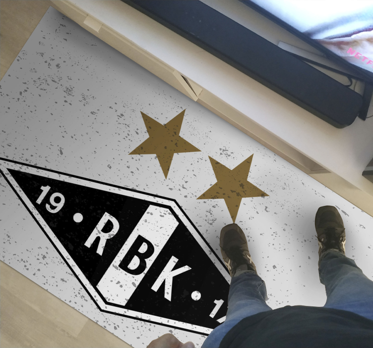 Rosenborg logo etnisk vinylteppe - Tenstickers