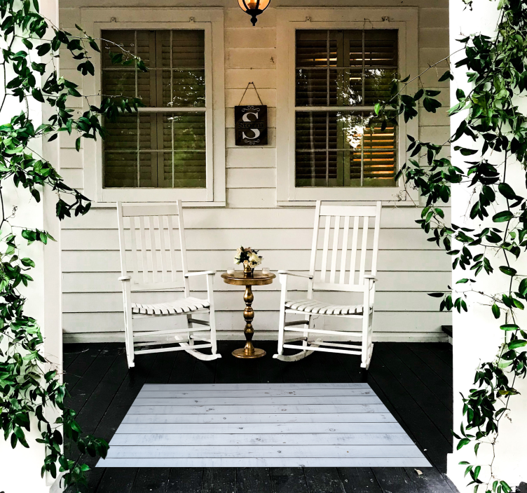 Rustikk tre vinyl teppe tre - Tenstickers