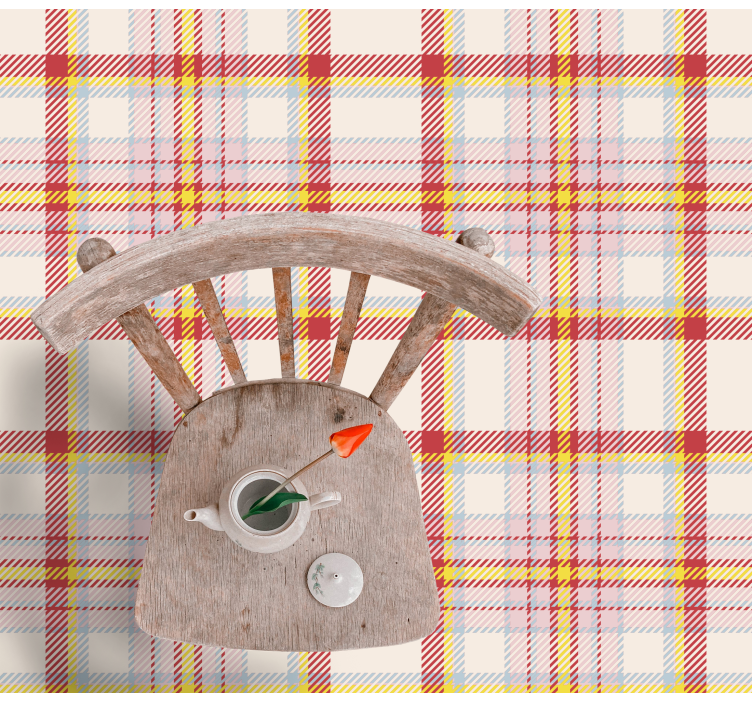 Rutete motivstil Vinyl teppe striper - Tenstickers