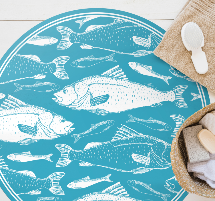 Sjøgress mønster tregulv - Tenstickers