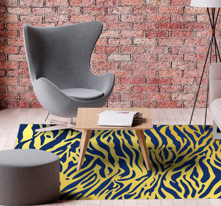 Sebra stripe konsept vinyl teppe dyreavtrykk - Tenstickers