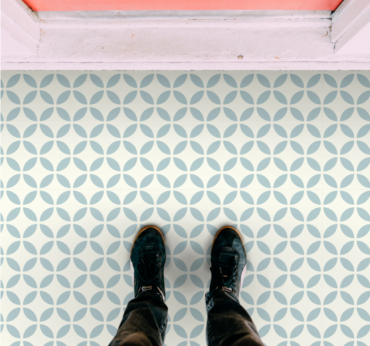 Sirkulære mønstrede fliser vinyl teppe hydraulisk - Tenstickers