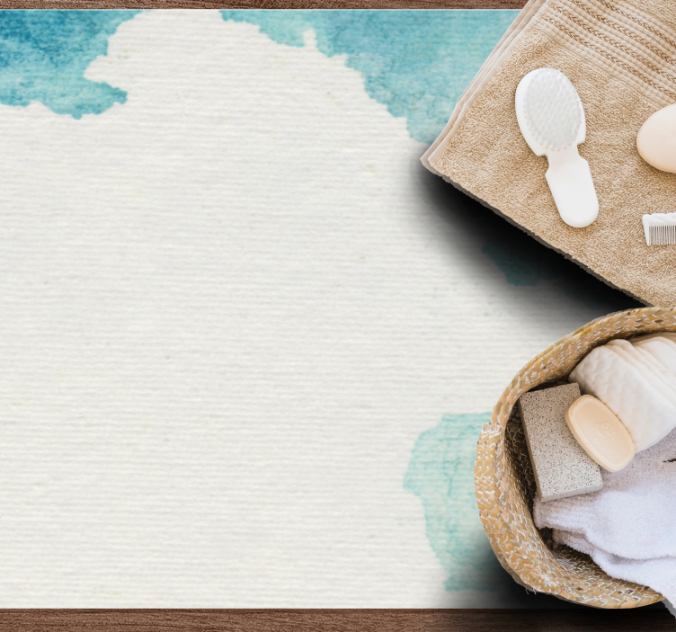 Skånsom akvatisk effekt bad vinyl teppe - Tenstickers